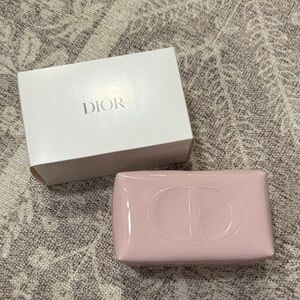 Dior Pink Shiny Zip Makeup Pouch